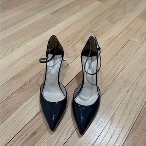 Boden Black Real Leather Heels